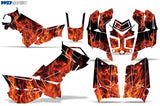 Polaris Scrambler 850/1000 XP 2013-2022 ATV Quad Graphic Kit - Flames