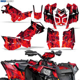 Polaris Scrambler 850/1000 XP 2013-2022 ATV Quad Graphic Kit - Flames