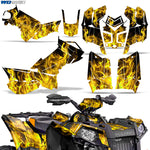 Polaris Scrambler 850/1000 XP 2013-2022 ATV Quad Graphic Kit - Flames