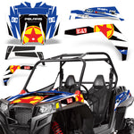 Polaris RZR XP 900 2011-2014 UTV Graphic Kit - Red Stars