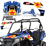 Polaris RZR S 800 2011-2014 UTV Graphic Kit - Red Stars