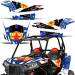 Polaris RZR S 900 2015-2016 UTV Graphic Kit - Red Stars