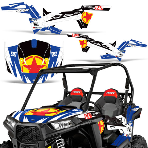 Polaris RZR 900 Trail 2015-2016 UTV Graphic Kit - Red Stars