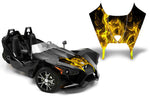 Polaris Slingshot SL 2015-2021 Roadster Hood Graphic Kit - Flames