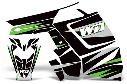 Polaris PRO-R, RMK, Rush, Switchback, Assault 2011-2016 Sled Snowmobile Wrap Graphic Kit - WD
