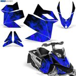 Ski Doo Rev XP 2008-2012 Sled Snowmobile Wrap Graphic Kit - Flames