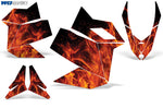 Ski Doo Rev XP 2008-2012 Sled Snowmobile Wrap Graphic Kit - Flames