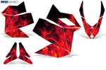 Ski Doo Rev XP 2008-2012 Sled Snowmobile Wrap Graphic Kit - Flames