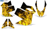 Ski Doo Rev XP 2008-2012 Sled Snowmobile Wrap Graphic Kit - Flames