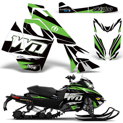 Ski Doo Rev XS 2013-2014 Sled Snowmobile Wrap Graphic Kit - WD
