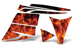 Ski Doo Rev 2003-2009 Sled Snowmobile Wrap Graphic Kit - Flames