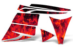 Ski Doo Rev 2003-2009 Sled Snowmobile Wrap Graphic Kit - Flames