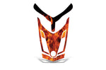 Ski Doo Rev XR/GSX/MXZ 2009-2015 Sled Snowmobile Hood Wrap Graphic Kit - Flames