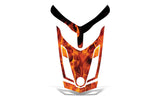 Ski Doo Rev XR/GSX/MXZ 2009-2015 Sled Snowmobile Hood Wrap Graphic Kit - Flames
