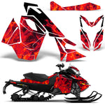 Ski Doo Rev XS 2013-2014 Sled Snowmobile Wrap Graphic Kit - Flames