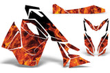 Ski Doo Rev XS 2013-2014 Sled Snowmobile Wrap Graphic Kit - Flames