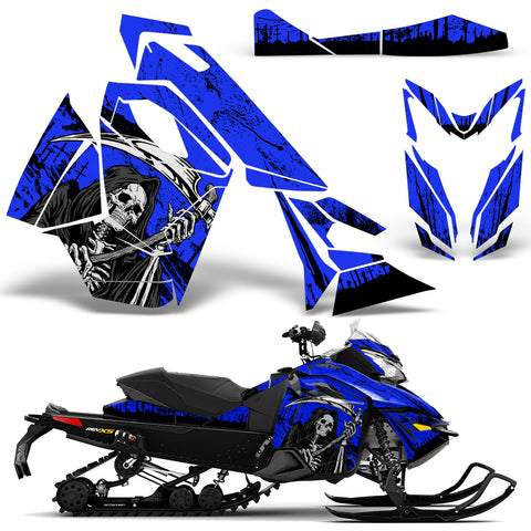 Ski Doo Rev XS 2013-2014 Sled Snowmobile Wrap Graphic Kit - Reaper V2
