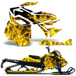 Ski Doo Rev XM Summit 2013-2016 Sled Snowmobile Wrap Graphic Kit - Flames