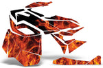 Ski Doo Rev XM Summit 2013-2016 Sled Snowmobile Wrap Graphic Kit - Flames