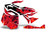 Ski Doo Rev XM Summit 2013-2016 Sled Snowmobile Wrap Graphic Kit - Flames