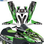 Arctic Cat 120 Sno Pro Sled Snowmobile Wrap Graphic Kit - Team Arctic