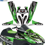 Arctic Cat 120 Sno Pro Sled Snowmobile Wrap Graphic Kit - Team Arctic