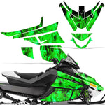 Arctic Cat Z1 Turbo 2006-2012 Sled Snowmobile Wrap Graphic Kit - Flames