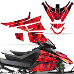 Arctic Cat Z1 Turbo 2006-2012 Sled Snowmobile Wrap Graphic Kit - Flames