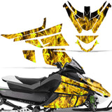 Arctic Cat Z1 Turbo 2006-2012 Sled Snowmobile Wrap Graphic Kit - Flames