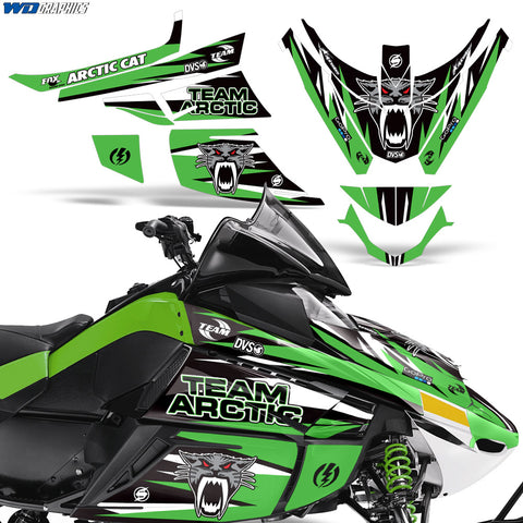 Arctic Cat Z1 Turbo 2006-2012 Sled Snowmobile Wrap Graphic Kit - Team Arctic