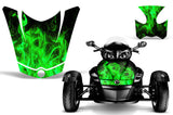 Can Am BRP Spyder 2008-2011 Hood & Fender Roadster Graphic Kit - Flames