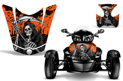Can Am BRP Spyder 2008-2011 Hood & Fender Roadster Graphic Kit - Reaper V2