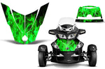Can Am BRP (RTS) Spyder 2010-2011 Roadster Hood Graphic Kit - Flames