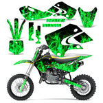 Suzuki DRZ 110/RM 65 All Years Dirt Bike Motocross Graphic Decal Kit - Flames