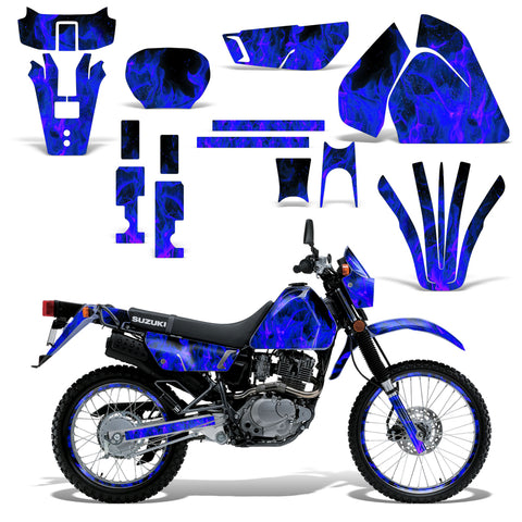 Suzuki DRZ 200 1996-2009 Dirt Bike Motocross Graphic Decal Kit - Flames