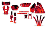 Suzuki DRZ 200 1996-2009 Dirt Bike Motocross Graphic Decal Kit - Flames