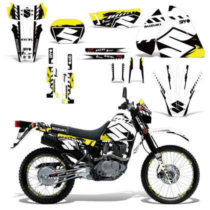 Suzuki DRZ 200 1996-2009 Dirt Bike Motocross Graphic Decal Kit - Wrecked