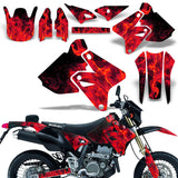 Suzuki DRZ 400 S/SM 2000-2023 Dirt Bike Motocross Graphic Decal Kit - Flames