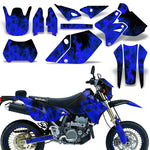 Suzuki DRZ 400 S/SM 2000-2023 Dirt Bike Motocross Graphic Decal Kit - Flames