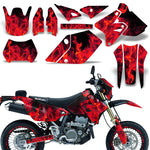 Suzuki DRZ 400 S/SM 2000-2023 Dirt Bike Motocross Graphic Decal Kit - Flames
