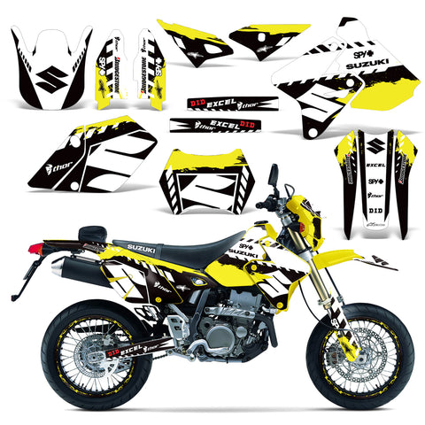 Suzuki DRZ 400 S/SM 2000-2023 Dirt Bike Motocross Graphic Decal Kit - Wrecked