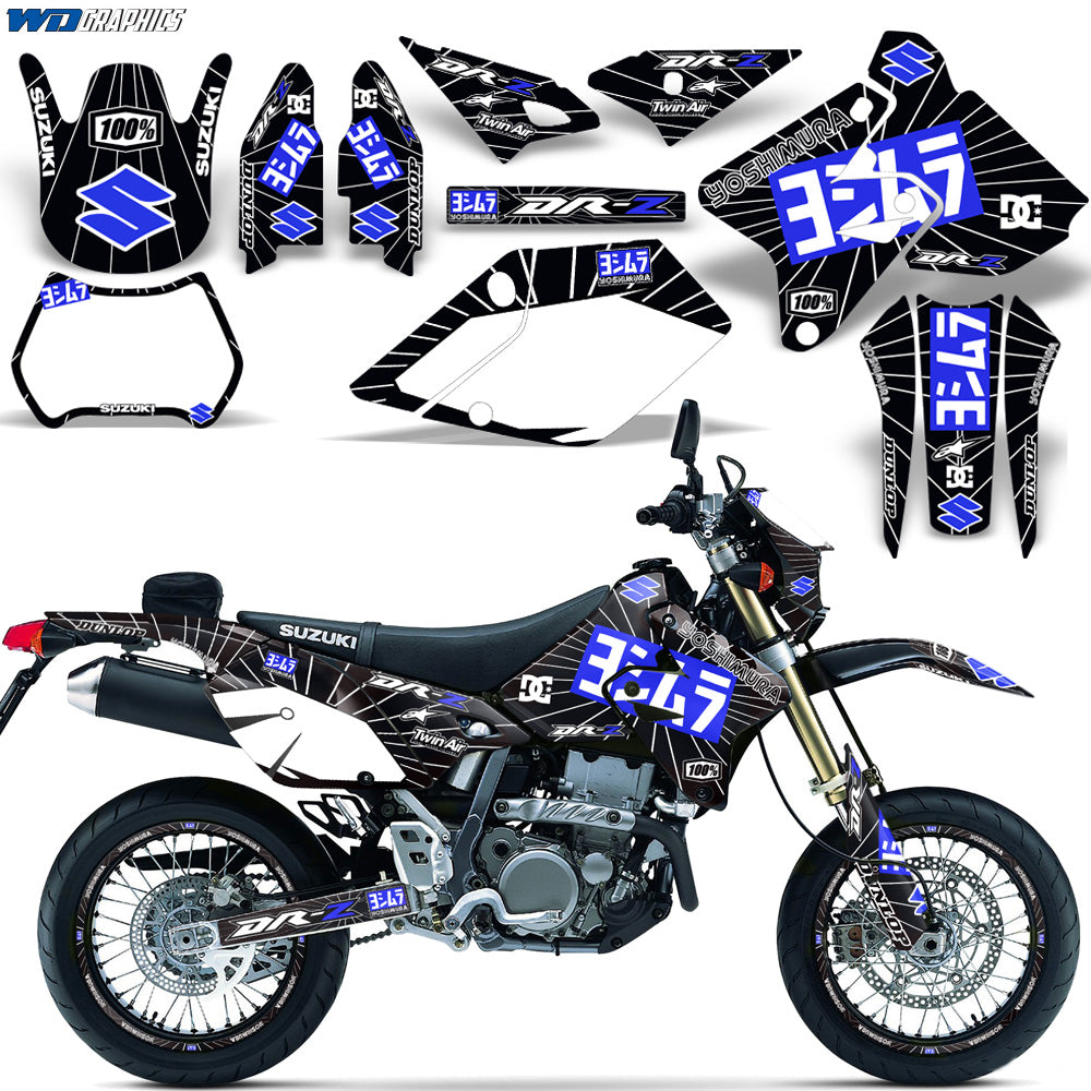 Suzuki DR-Z400 Graphics - Camo - Black Suzuki DR-Z400 Graphics - Camo - Black