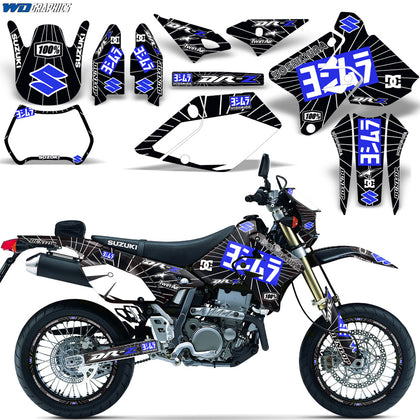 Suzuki DRZ 400 S/SM 2000-2023 Dirt Bike Motocross Graphic Decal Kit - Yoshimura