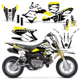 Suzuki DRZ 70 2008-2016 Dirt Bike Motocross Graphic Decal Kit - Wrecked