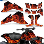 Suzuki QuadSport LT80 1987-2006 ATV Quad Graphic Kit - Flames