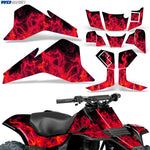 Suzuki QuadSport LT80 1987-2006 ATV Quad Graphic Kit - Flames