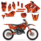 Suzuki RM 125/250 2001-2009 Dirt Bike Motocross Graphic Decal Kit - Flames