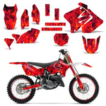 Suzuki RM 125/250 2001-2009 Dirt Bike Motocross Graphic Decal Kit - Flames