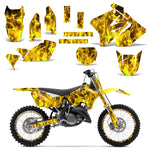 Suzuki RM 125/250 2001-2009 Dirt Bike Motocross Graphic Decal Kit - Flames