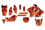 Suzuki RM 125/250 2001-2009 Dirt Bike Motocross Graphic Decal Kit - Flames